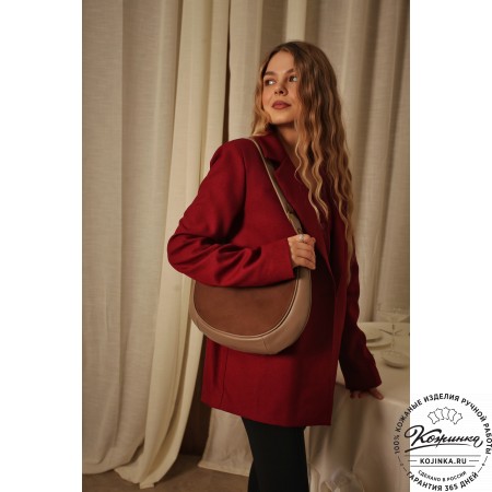  Женская кожаная сумка "Валенсия" (кофе)